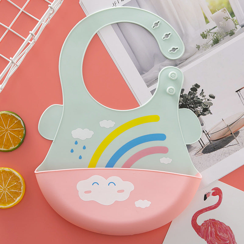 Baby Feeding Bib – Silicone Catch-All Bib