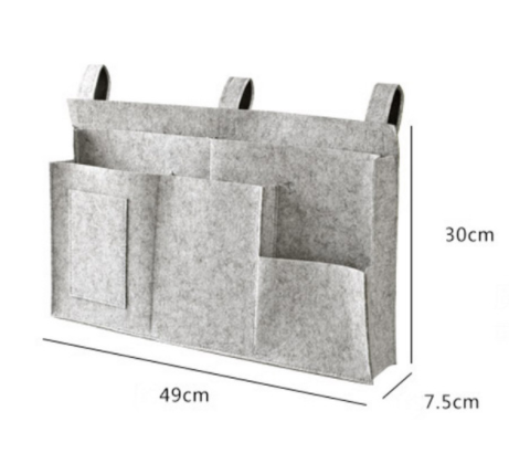 Bedside Storage Organizer – Hanging Felt Caddy
