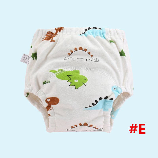 4-Layer Washable Cotton Gauze Baby Learning Pants