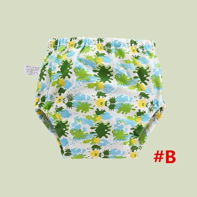 4-Layer Washable Cotton Gauze Baby Learning Pants