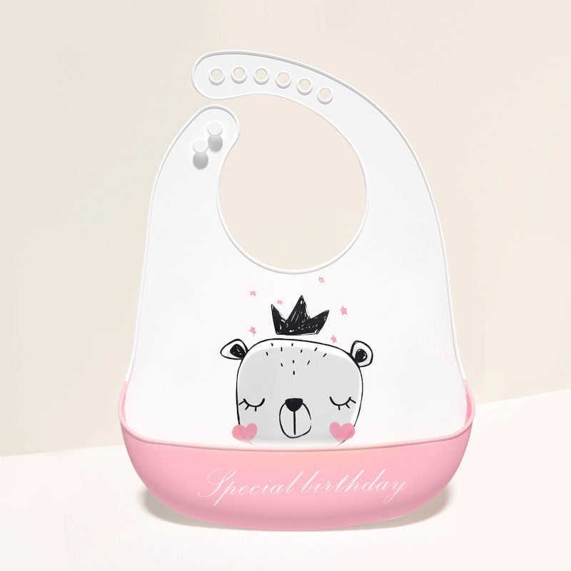 3D Baby Silicone Bib – Waterproof Feeding Bib