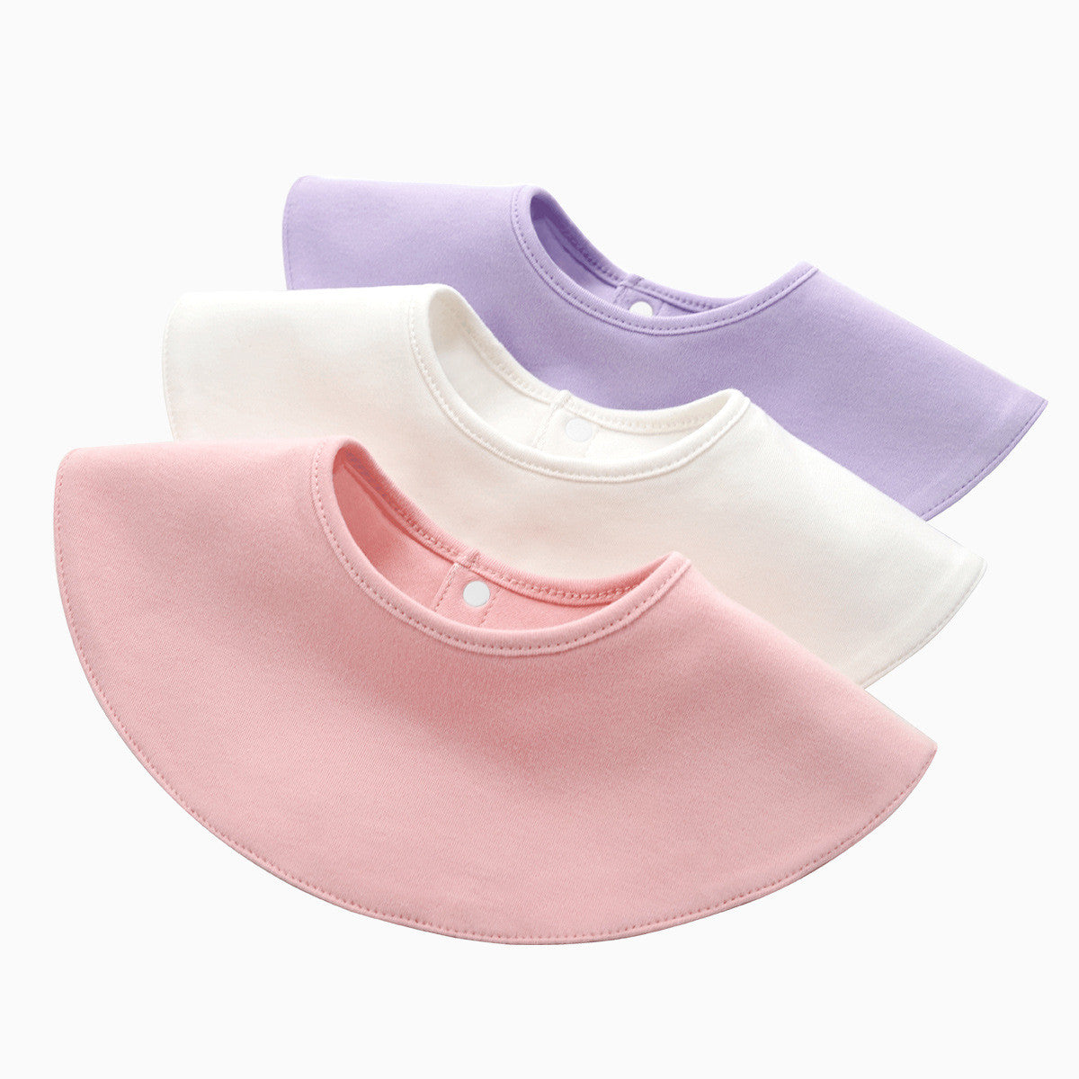 Cotton Baby Bib with Catch Pocket – Absorbent Saliva Bib