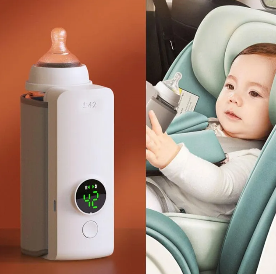 Baby Bottle Warmer – Portable USB Rechargeable Milk Warmer