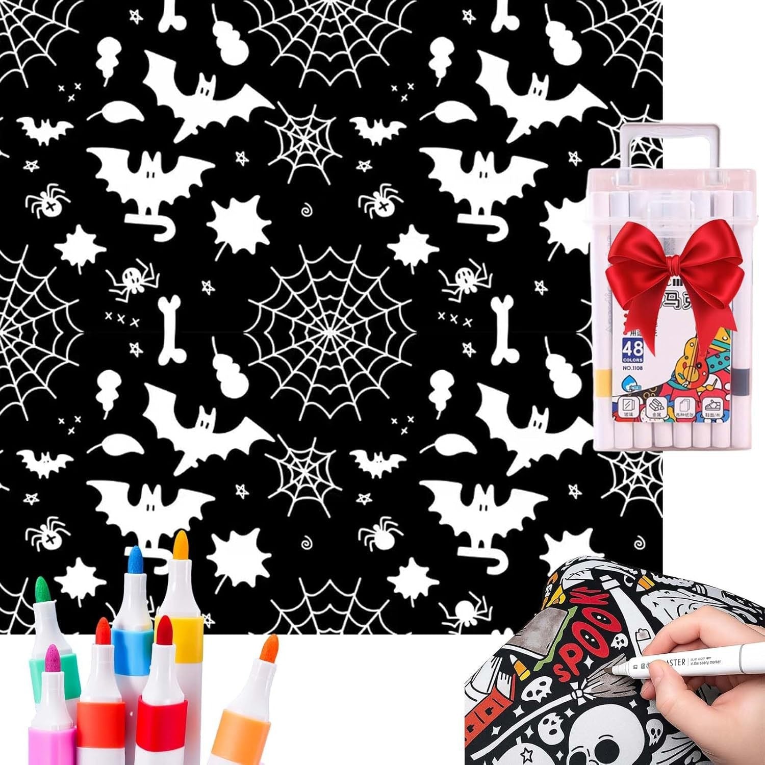 DIY Coloring Blanket & Markers Set – Washable Kids Craft