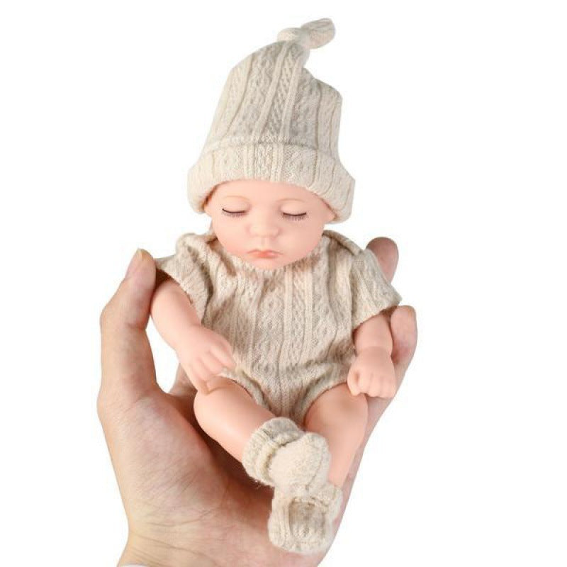 Mini Silicone Baby Doll – Realistic Soft Doll Gift for Girls