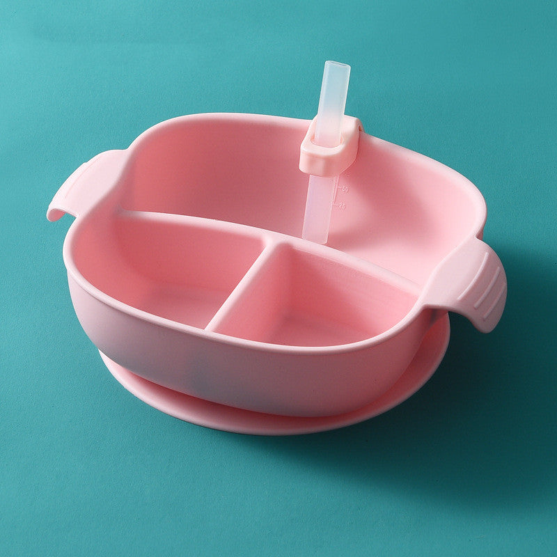 Silicone Suction Divided Baby Plate and Spoon Set