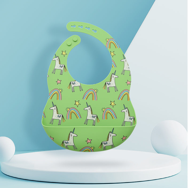Baby Feeding Bib – Silicone Catch-All Bib