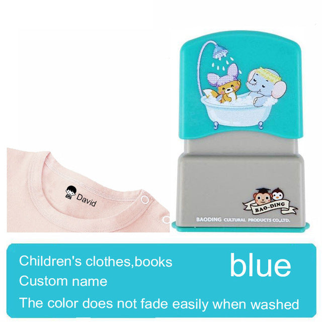 Custom Baby Name Stamp for Kids' Clothing Seal