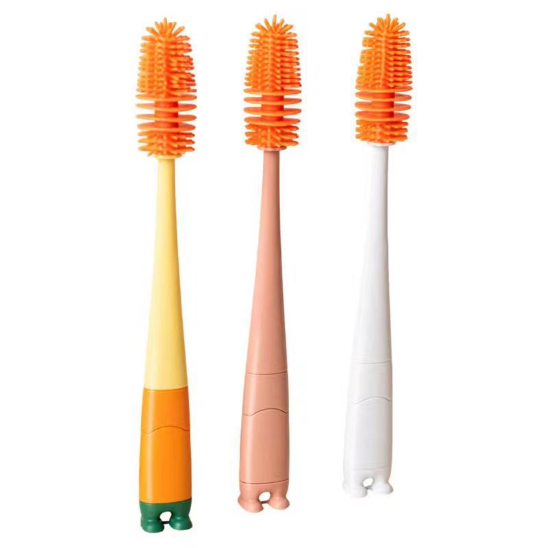 Baby Bottle Cleaning Brush – 4-in-1 Silicone Cup Brush