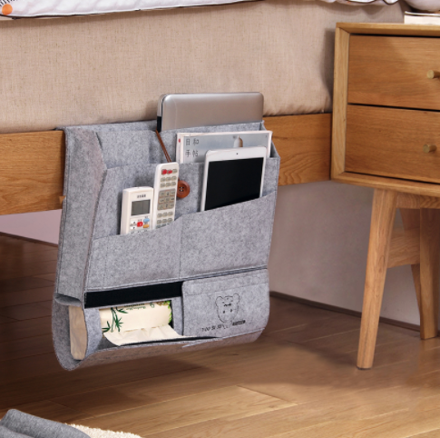 Bedside Storage Organizer – Hanging Felt Caddy