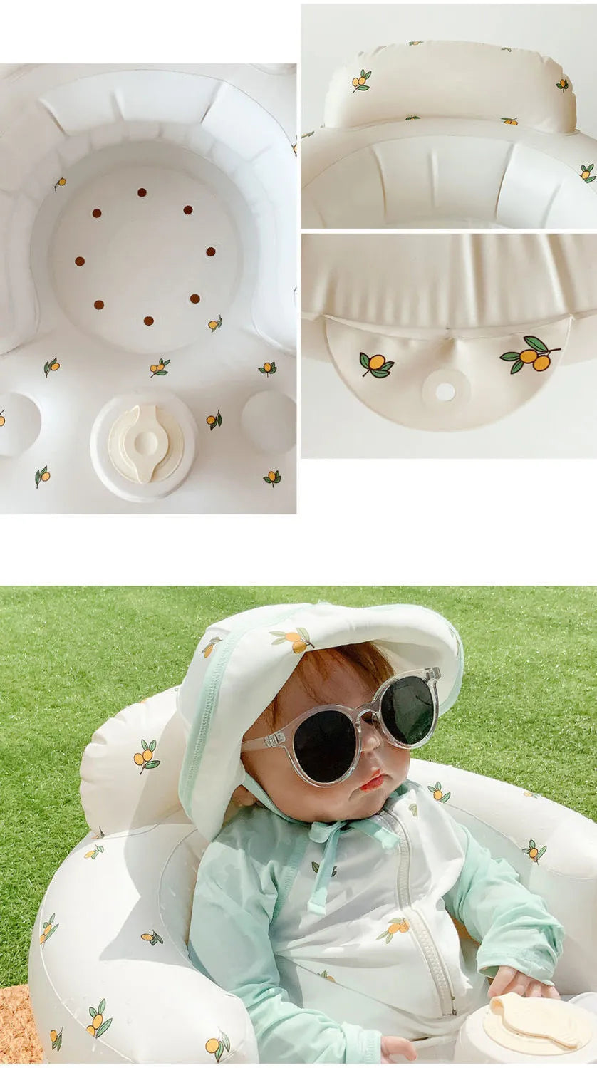 Baby Bath Seat – Inflatable Portable Dining and Bath Chair