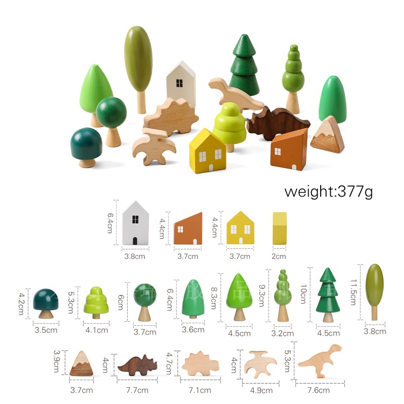 Montessori Wooden Stacking Toy – Balance & Motor Skills