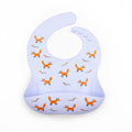 Waterproof Silicone Baby Bib with Catch Pocket
