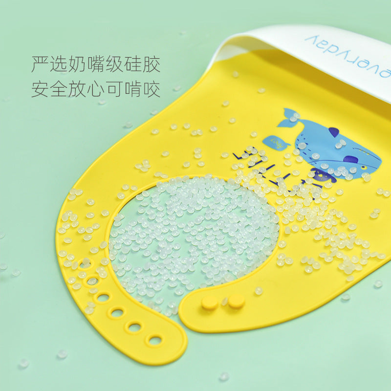 3D Baby Silicone Bib – Waterproof Feeding Bib