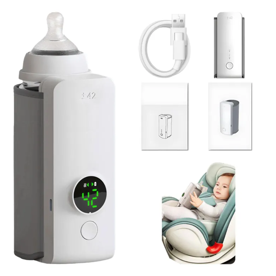 Baby Bottle Warmer – Portable USB Rechargeable Milk Warmer