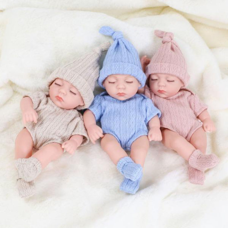 Mini Silicone Baby Doll – Realistic Soft Doll Gift for Girls