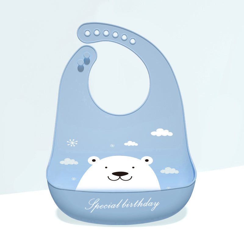 3D Baby Silicone Bib – Waterproof Feeding Bib