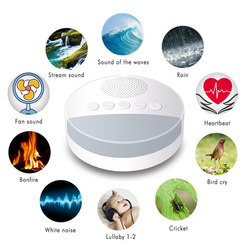 2020 White Noise Sleep Machine with Night Light