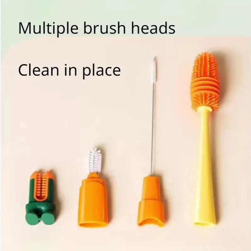 Baby Bottle Cleaning Brush – 4-in-1 Silicone Cup Brush