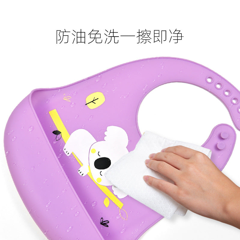 3D Baby Silicone Bib – Waterproof Feeding Bib