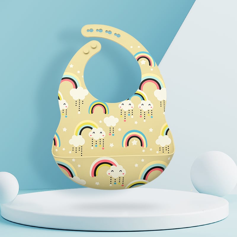 Baby Feeding Bib – Silicone Catch-All Bib