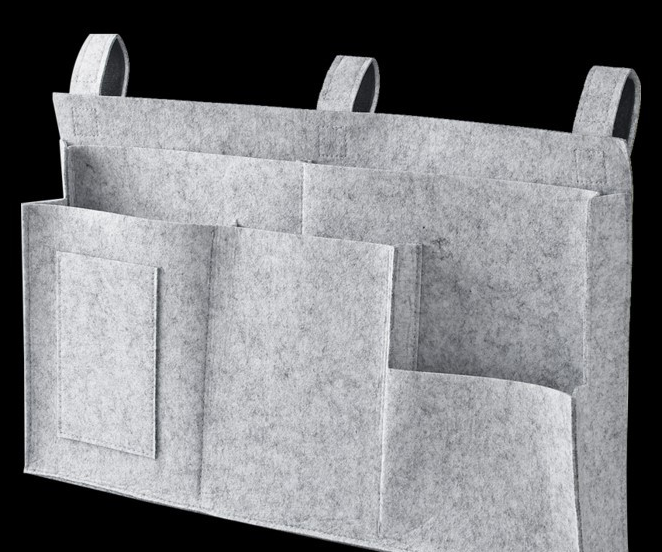Bedside Storage Organizer – Hanging Felt Caddy