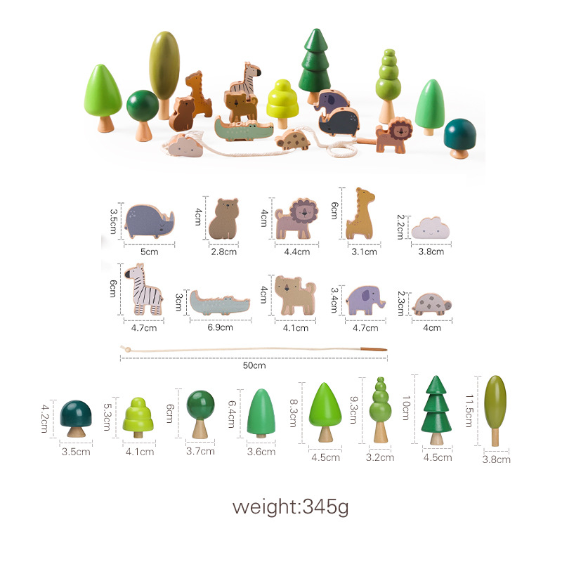 Montessori Wooden Stacking Toy – Balance & Motor Skills